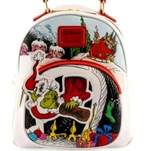 Loungefly Dr. Seuss The Grinch Chimney Thief Mini Backpack